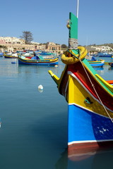 Malta Fischerboote in Marsaxlokk