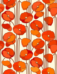 Seamless floral background.