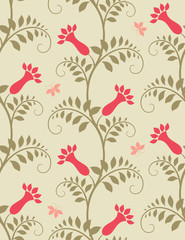 Seamless floral background.
