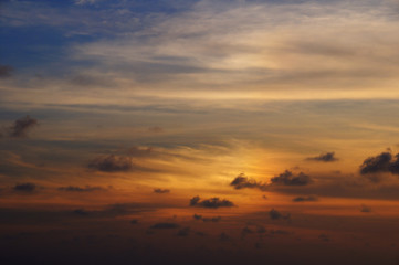Sunset sky background