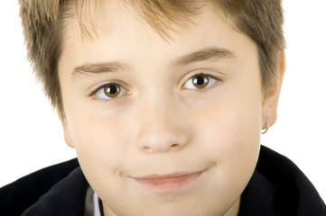 big portrait of a young teen boy