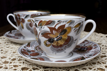 decorated cups