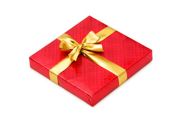 Gift box isolated on the white background