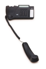 Office phone isolated on the white background