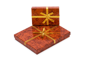 Gift box isolated on the white background