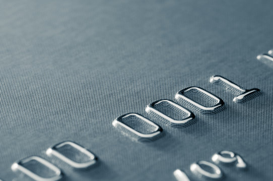 Close-up Of Partial Credit Card Number, Shallow DOF