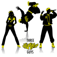 Hip-hop silhouettes