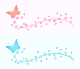 Design elements for banner or background