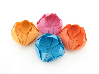 Origami flowers