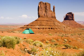 tent in the desert