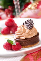 Chocolate cheesecake