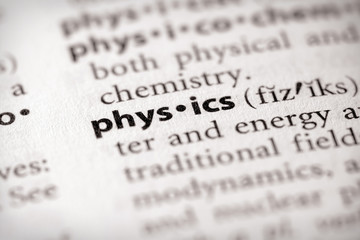Fototapeta premium Dictionary Series - Science: physics
