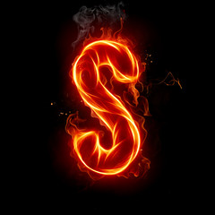Obraz premium Fire letter