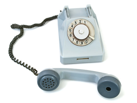 old blue phone