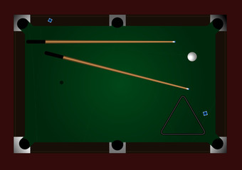 Pool table - Vector