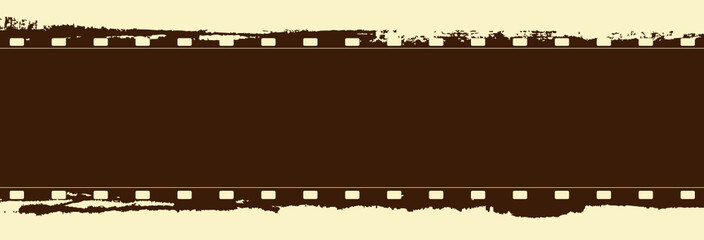Editable vector grunge film frame