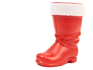 red christmas boot