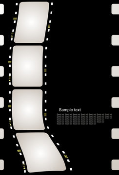 Film frame with space for your text or image - Vector
