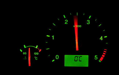 rpm meter in a car