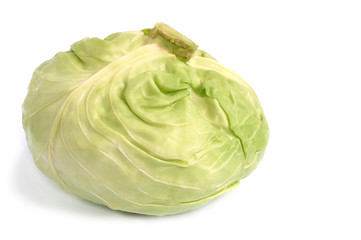 Cabbage on white
