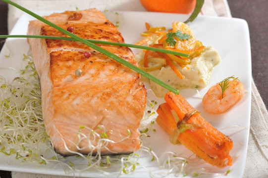 pav&eacute; de saumon