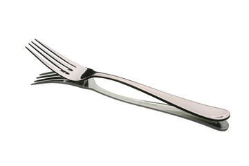 a stainless steel fork