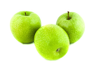 Fresh green apples