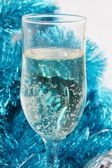 Glass with champagne