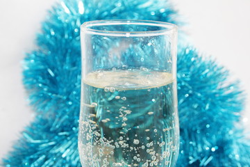 Glass with champagne