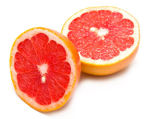 Fototapeta na wymiar Fresh red grapefruit