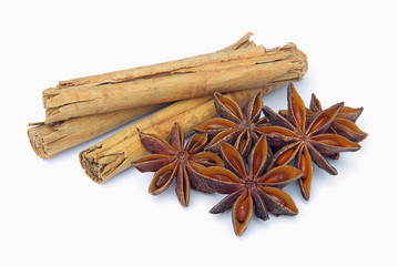 Zimtstange und Anisstern - cinnamon stick and star from anis 02