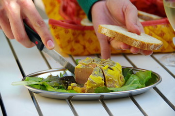 Tartine de foie gras.
