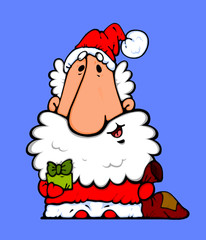 Santa Claus with gifts