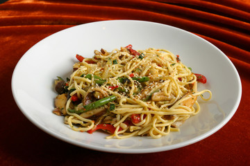 Paste with vegetable.