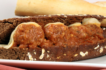 meatballs sandwich