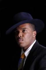 African American man in hat