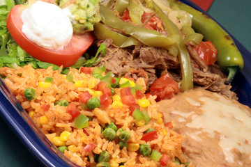 mexican beef plate
