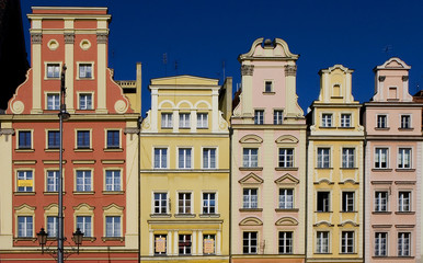Fototapeta premium Maisons colorées de Wroclaw