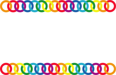 Fototapeta na wymiar multicoloured chain