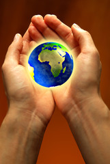 Earth in hands 2
