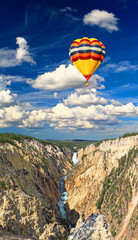 The Lower Falls in the Yellowstone