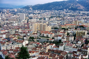 Marseille vue d'en haut, France.