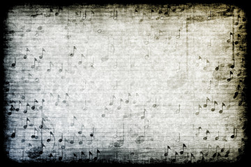 Music Themed Abstract Grunge Background