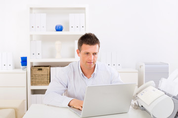 Fototapeta premium Business man working at home