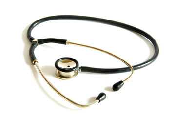 stethoscope  on  white