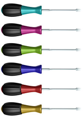 Screwdrivers isolated on white