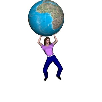 world globe  3d