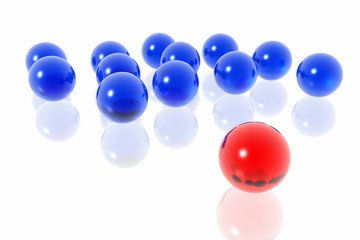 Red leadership of business team