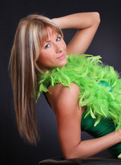 Naklejka premium beautiful woman