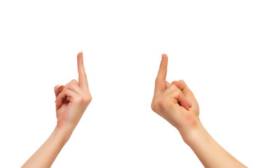 woman and mand hands